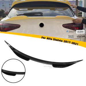 Haosheng — Spoiler central en Fiber de carbone ABS, pour <span class=keywords><strong>Alfa</strong></span> <span class=keywords><strong>Romeo</strong></span> etvio 2017 2018 2019 2020 2021 - Product Image 1