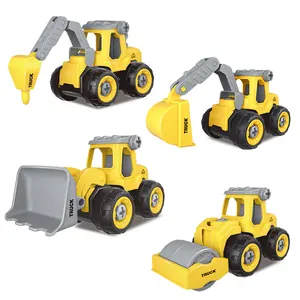 어린이 슬라이딩 장난감 노란색 플라스틱 트럭 남여 공용 2 ~ 4 세, 5 ~ 7 세 장난감 불도저 모든 디자인 모델 플라스틱 HG 1:64 3 +