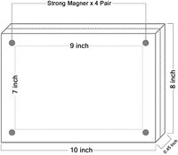 Bingkai Foto Akrilik Magnetik Transparan 8" X 10" untuk Desain Berdiri di Meja Ramah Lingkungan