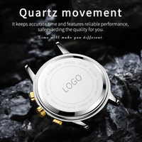 Montre automatique transparente OEM 9947 en alliage, fausse montre mécanique squelette pour hommes, personnalisable avec logo