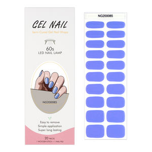 Gel Uv Vente à Chaud Autocollant Complet Longue Durée pour Ongles en Gel Déco pour la Décoration des Ongles Gel Semi-Durci Enveloppes pour Ongles - Product Image 4