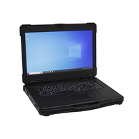 Ordinateur portable robuste de 17,3 pouces, IP65, résistant aux chocs, noir, pour utilisation marine, pour les études géologiques, logo personnalisé, Wi-Fi 6, Bluetooth 5.2