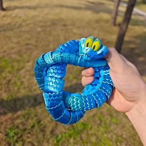 Juguete de Serpiente de Plástico Impreso en 3D, Articulado y Realista, Modelo Animal, Regalo, Accesorio, Garou para Niños - Product Image 3
