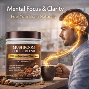 Café de Champiñones Premium <span class=keywords><strong>en</strong></span> <span class=keywords><strong>Polvo</strong></span>, 90 Porciones, Mezcla de Café Funcional, Suplemento Natural <span class=keywords><strong>para</strong></span> Energí<span class=keywords><strong>a</strong></span> y Concentración, Marca Privada - Product Image 4