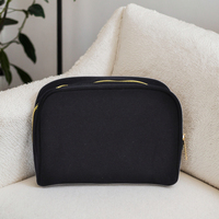 Étui à cosmétiques portable en coton personnalisé miniature coloré pour femmes, fermeture éclair, haute qualité, simple, fabrication exquise, sac cadeau