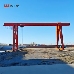 Équipement de levage de déplacement monté sur rail au sol 5 tonnes 10 tonnes 16 tonnes 20 tonnes 50t grue à portique à faisceau unique avec palan électrique - Product Image 4