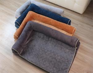 Venta al por mayor de lujo grande desmontable acogedor sofá estilo gran oferta suave de lujo de espuma viscoelástica lavable funda de cojín ortopédico cama de perro mascota - Product Image 1