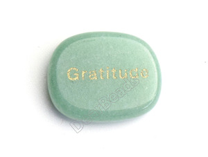 Pierres gravées avec des mots inspirants, galets plats, cristaux de guérison, pierres précieuses, mots positifs de gratitude, pierres de poche pour la paume, pierres pour l'apaisement des inquiétudes - Product Image 4