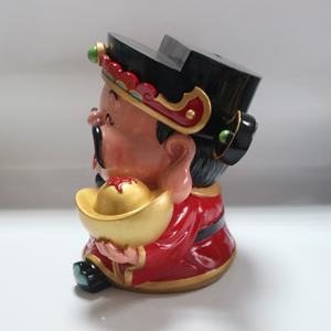 Resina dio della ricchezza Buddha statua scultura scolpita a mano figurina Fengshui fortuna ricchezza decorazione decorazione - Product Image 2