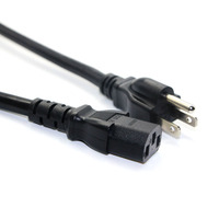 Estándar de EE. UU. 10-15A NEMA 5-15P Enchufe macho de 3 pines a conector hembra IEC C13 Cable de alimentación Compute Us Cable de alimentación