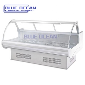 Consola Central clásica nevera color blanco supermercado fruta verdura pantalla enfriador - Product Image 4