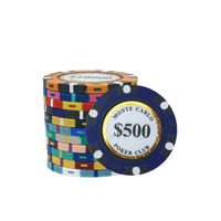 Jeu de jetons de tournoi de casino professionnel 40mm 10g jetons de poker en céramique avec logo personnalisé et étui-pour les commandes en gros et la vente en gros