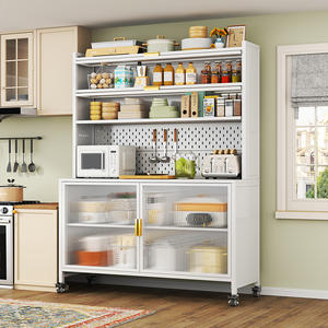 ארון מזנון מודולרי מתכת עכשווי עם מגירות הזזה חלקות לאחסון בחדר האוכל ובמטבח - Product Image 4