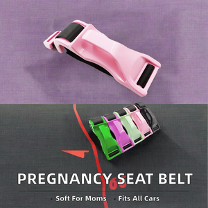 Ceinture de sécurité de luxe pour femmes enceintes, 3 points, anti-pression sur le ventre, construction en plastique et fer, pour copilote, anti-collision - Product Image 2