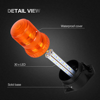 DC10V-30V Led Truck Strobe Warn licht Bolzen gelb Strobe Blinklicht 24 Volt LED Truck Car Beacon Lampe Bernstein Ampel