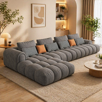 Canapé Sectionnel de Luxe en Velours Modulable en L, Meuble de Salon Haut de Gamme, Canapé Rembourré de Qualité Supérieure