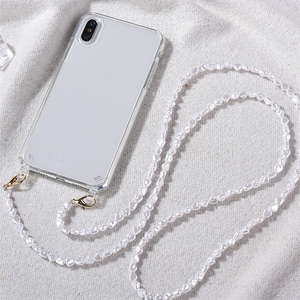 Bracelet de perles blanc chaîne à bandoulière <span class=keywords><strong>collier</strong></span> 120cm lanière étui de téléphone pour <span class=keywords><strong>iphone</strong></span> 14 <span class=keywords><strong>13</strong></span> 11 12 <span class=keywords><strong>Pro</strong></span> <span class=keywords><strong>Max</strong></span> Mini XR X XS 7 8 6 housse - Product Image 3