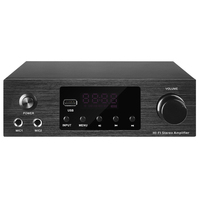 Amplificateur de puissance professionnel 2 canaux 120W pour voiture et maison avec entrée DC et AC, télécommande pour home cinéma