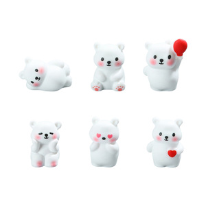 Kit d'artisanat créatif DIY en résine pour figurine d'ours, mini-ornement animal, décoration d'intérieur, thème bonbons arc-en-ciel - Product Image 5