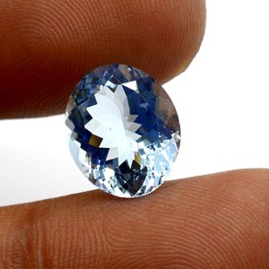 Piedra preciosa aguamarina natural corte ovalado azul 7.00Cts para la fabricación de joyas - Product Image 6