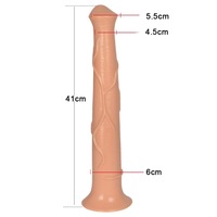 Épais gros Animal cheval gode Anal réaliste irritant jouet sexuel gode Sextoys énorme ultra Long cheval gode pour les femmes 17 pouces 41cm