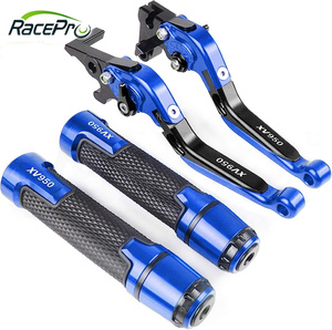Juego de palancas de motocicleta RACEPRO, palancas de embrague de freno plegables ajustables para motocicleta, empuñaduras de manillar para <span class=keywords><strong>Yamaha</strong></span> <span class=keywords><strong>XV</strong></span> <span class=keywords><strong>950</strong></span> XV950 Racer - Product Image 1