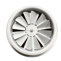 Diffuseur d'air en aluminium à plaque tourbillonnante pour système de ventilation, grille de sortie d'air à montage au plafond avec installation facile
