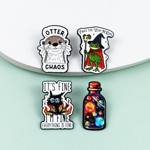 Broche <span class=keywords><strong>de</strong></span> Rana <span class=keywords><strong>Bruja</strong></span> Divertido y Adorable, Insignia Creativa <span class=keywords><strong>de</strong></span> Animal <span class=keywords><strong>de</strong></span> Dibujos Animados Europeo y Americano, Accesorio <span class=keywords><strong>de</strong></span> Mochila <span class=keywords><strong>de</strong></span> Aleación con Esmalte Goteado - Product Image 2