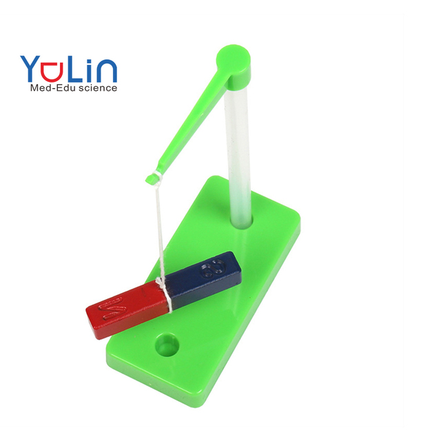 Plastic Physics Lab Equipment Self-Made Simple Compass Magnetic Experimental Teaching Aids Green Children's Educational