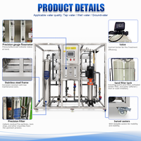 Système de filtration d'eau par osmose inverse 380V 3000L à performance stable, avec structure en acier inoxydable 304, équipement de traitement d'eau RO