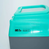 Seau flottant pour poissons vivants 8L en ABS, conteneur portable pour la pêche en ruisseau, seau de transport pour micro-poissons