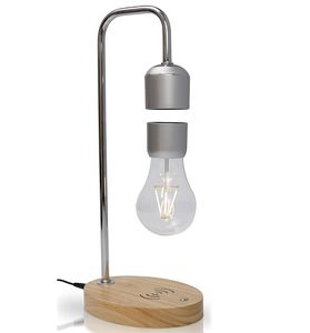 360 מסתובב ריחוף מגנטי צף מנורת אור הנורה עם אלחוטי מטען עבור הסלולר - Product Image 3