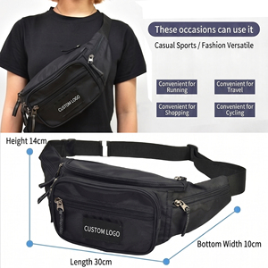 Riñonera Impermeable con Logotipo Personalizado, Riñonera Cruzada con Múltiples Bolsillos, Riñonera de Gran Capacidad para Correr, Viajar, Hacer Senderismo y Ciclismo - Product Image 2