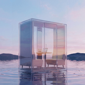 Cabine <span class=keywords><strong>de</strong></span> réunion mobile pour <span class=keywords><strong>2</strong></span> personnes, cabine <span class=keywords><strong>de</strong></span> <span class=keywords><strong>travail</strong></span> insonorisée pour la maison, cabine d'étude à faible bruit avec éclairage LED, cabine acoustique - Product Image 3