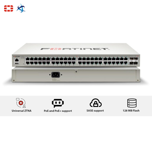 New FortiSwitch 148F FPOE 48 Port Gigabit <strong>Managed</strong> PoE Plus <strong>Switch</strong> 740W <strong>Power</strong> Over <strong>Ethernet</strong> L2 Plus Network Management - Product Image 2