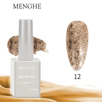 Menghe Private Label Professional High Quality Gel Nail Art Minicur Color Uv Nails Supplies Salon Gel Polish Long Stay 15ml