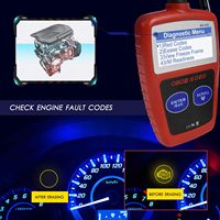 Escáner OBD2 MS309, Lector de Códigos de Error de la Luz de Advertencia del Motor, Lee y Borra Códigos de Avería, Herramienta de Diagnóstico OBDII CAN