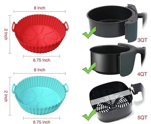 Accessori riutilizzabili <span class=keywords><strong>per</strong></span> forno e fornelli <span class=keywords><strong>friggitrice</strong></span> <span class=keywords><strong>ad</strong></span> <span class=keywords><strong>aria</strong></span> <span class=keywords><strong>in</strong></span> <span class=keywords><strong>Silicone</strong></span> - Product Image 3