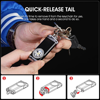 Mini lampe torche LED de poche en gros, rechargeable par USB, étanche IP65, 500 lumens, faisceau réglable, garantie 1 an, portable EDC
