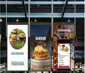 Ventana de señalización digital semiexterior, frente a la ventana, 55 pulgadas, 65 pulgadas, pantalla Led grande, escaparate, pantalla Lcd legible con luz solar - Product Image 2