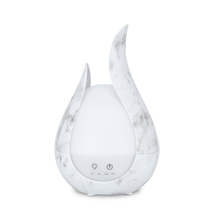 Humidificador de aire ultrasónico de 200ml, difusor de aceites esenciales de aromaterapia, grano de madera de mármol nórdico para el hogar con lámpara de noche - Product Image 1