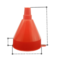 Kit d'entonnoir automobile en plastique à angle droit avec tuyau flexible amovible de 23 pouces pour les changements de gaz, d'eau et de mazout.