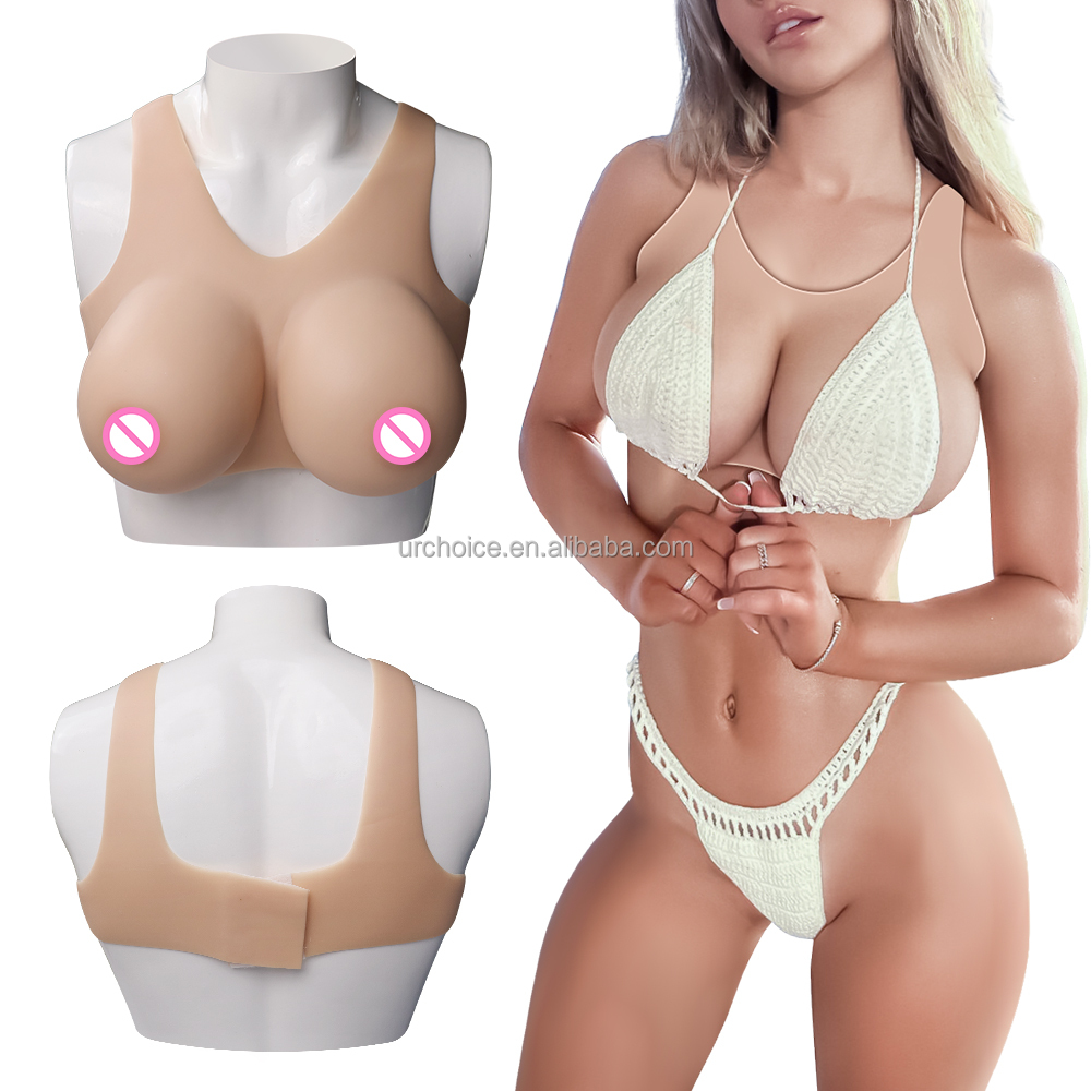 Trssorm Forme Seno In Silicone Gel Con Reggiseno Tascabile – Ipoallergeniche E Morbide, Per Mastectomia, Crossdresser, Cosplay E Drag Performer - 3