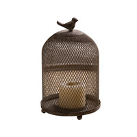 Classique en fer forgé Style rétro cage à oiseaux décoration de bureau bougeoir décorations de mariage
