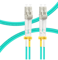 1M/3ft OM3 Dummy Fiber Câble Fibre Optique Multimode Patch Cord 50/125μm Duplex LC UPC LSZH Câble Fibre Optique