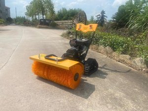 Rotierende Bürste Schneefräse Benzinbetrieben Verschleißfeste Nylonbürste für Straßen-Winter-Schneeräumung - Product Image 3