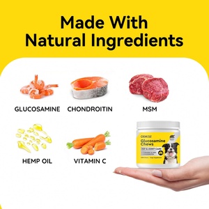 Supplément pour articulations à mâcher avec glucosamine pour chiens de compagnie OEM avec chondroïtine Soulagement des allergies pour chiens Mastics lyophilisés - Product Image 6
