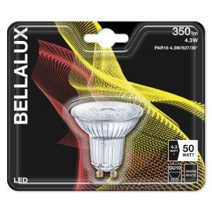 Ampoule réflectrice Bellalux Par16 Gu10 4.3W Blanc chaud 2700K 36 degrés - Product Image 4