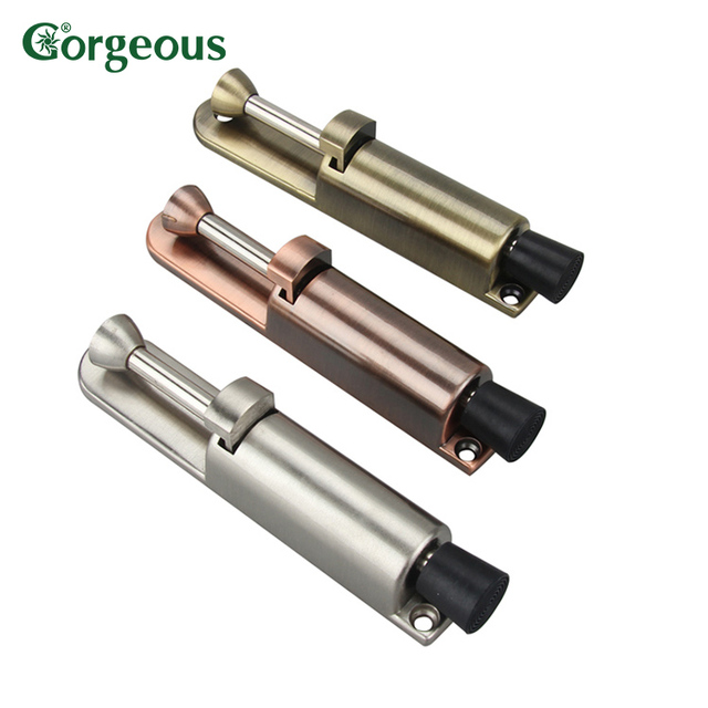 Foot on the Switch Push Anti Theft Security Door Stop Lock Spring Door Stopper Gate Lock Black Door air Stopper