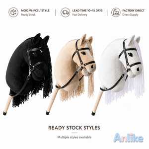 Caballo de Juguete con <span class=keywords><strong>Palo</strong></span>, Personalizado, Realista, Desmontable, de Peluche, Hecho a Mano, para Niños Pequeños - Product Image 4